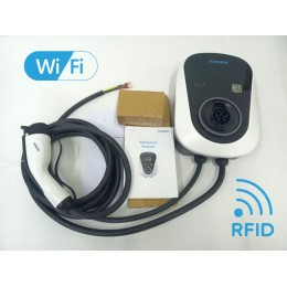 Настенное зарядное устройство Duosida Type 1 / 32А / RF карты/ WiFi  с кабелем 5м (без вилки)